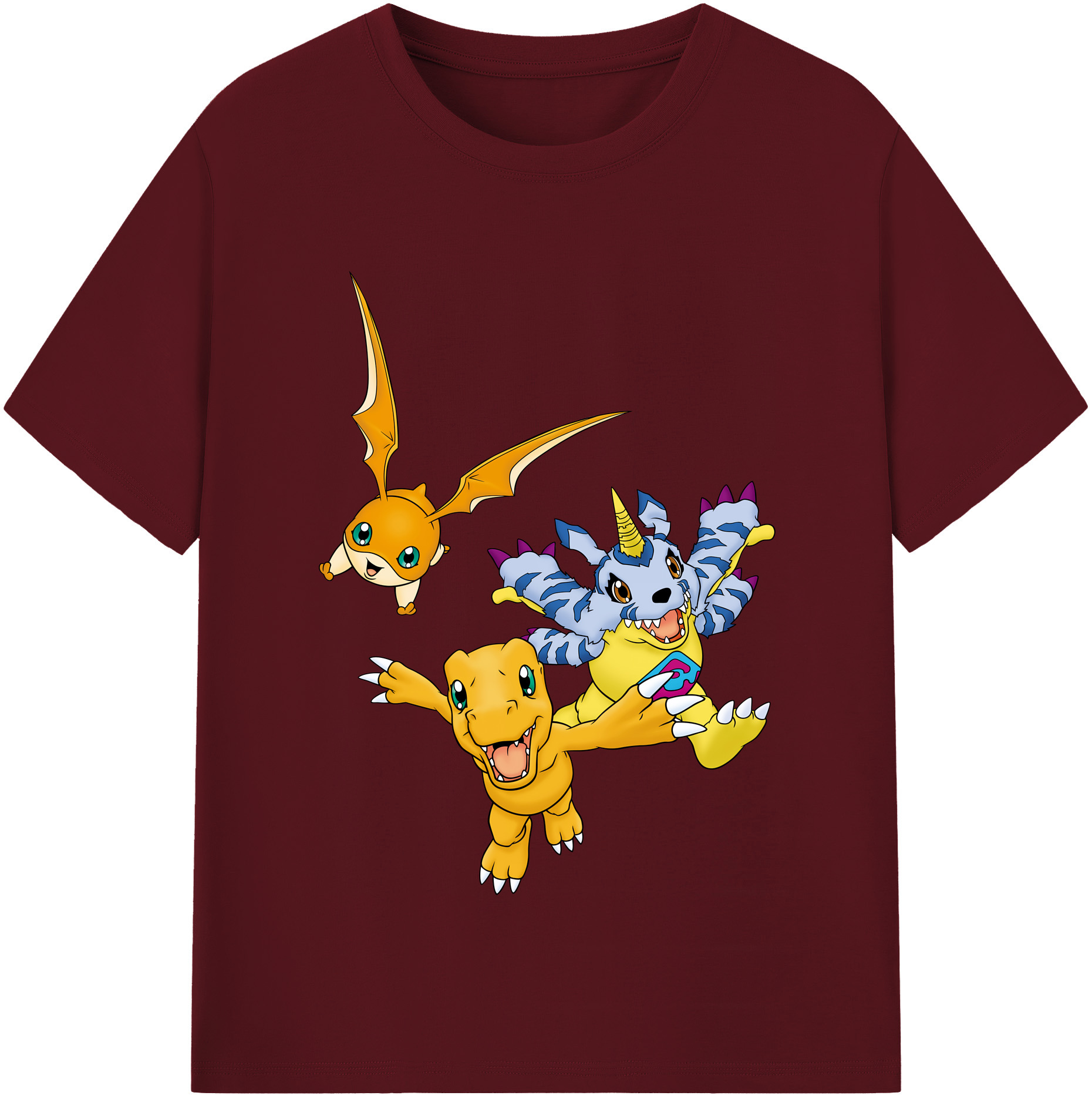 （画像用） Digimon デジタルモンスター/デジモン 綿100％半袖Tシャツ（フロントプリント）